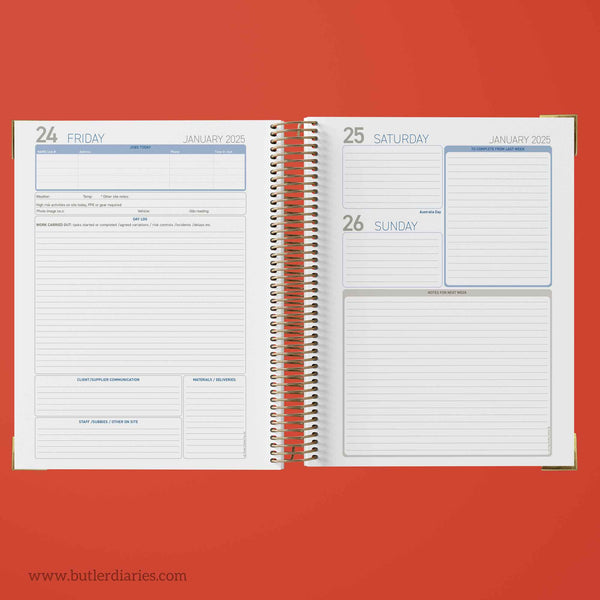 2026 The Ultimate Diary for Tradies