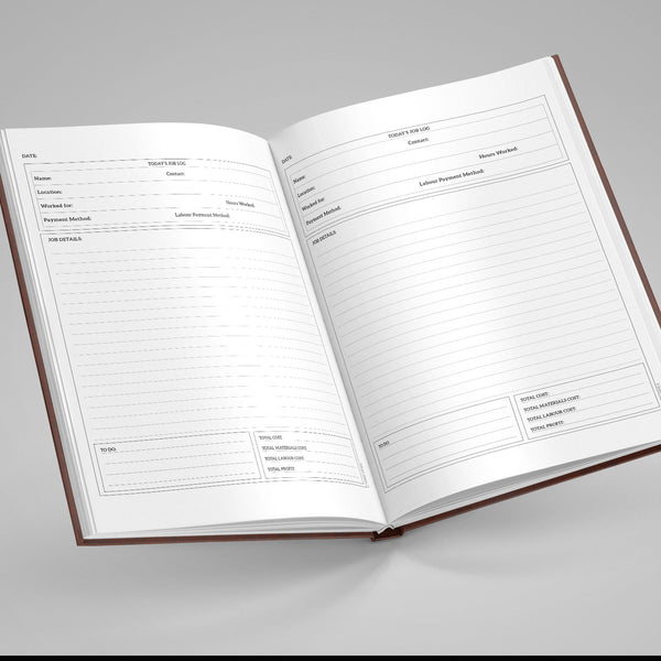 The Tradie Diary: DAILY LOG